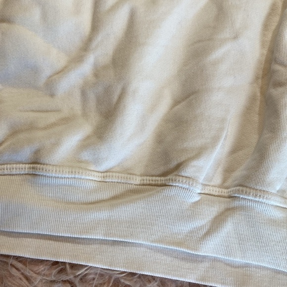 NSF Lace Up Terry Pullover White Sweatshirt sz S - Picture 8 of 10